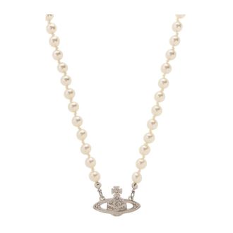 Vivienne Westwood Ketting met logo - Heren - Kettingen - Beige - ONE Size - Accessoires