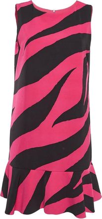Moschino Abito corto con stampa - Rosa