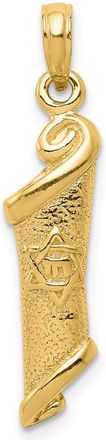 Diamond2Deal 10k Yellow Gold Torah Star of David Pendant