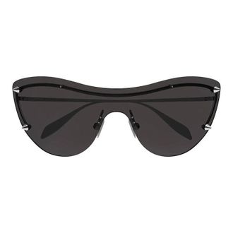 Alexander McQueen Shield Rimless Sunglasses - Silver