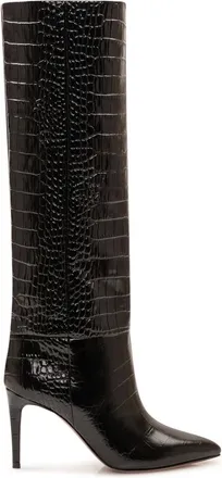 PARIS TEXAS Schoenen, Dames, Zwart, 37 1/2 EU, Leer, Stiletto Boot 85