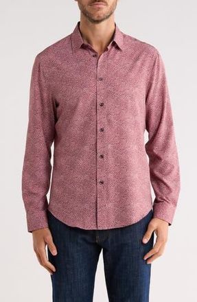 Brooklyn Brigade Elijah Button-Up Shirt in Burgundy at Nordstrom Rack, Size X-Large
