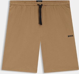 HUGO BOSS Mens Mix&Match Loungewear Shorts - Mix&Match Stretch Cotton Lounge Shorts - Cream - Size: 37/36/32