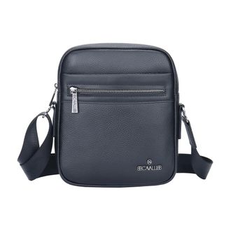 Cavalli Bc1480 Schoudertas - Heren - Tassen - Zwart - Maat: ONE Size Leer