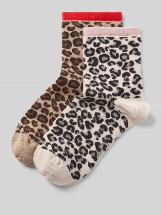 Jake*s Casual Socken im 2er-Pack mit gerippten B&uuml;ndchen in Sand, Gr&ouml;&szlig;e 35-38