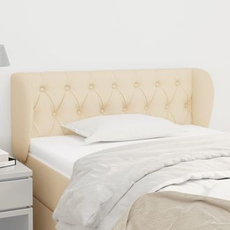 vidaXL Cabecero De Tela Color Crema 93x23x78/88 Cm Vidaxl