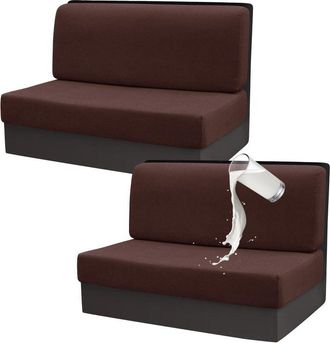 OEM Fundas El&aacute;sticas Impermeables Para Asientos De Autocaravana, Con Correas Antideslizantes - Juego De 4 (chocolate)