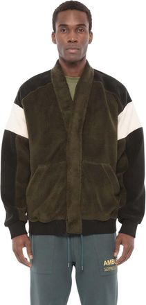 AMBUSH Dark Green Shawl Neck Sweater