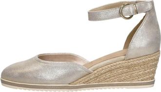 Tamaris Touwzool Sandalen - Dames - Sleehakken - Grijs - 41 EU - Schoenen