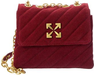 Off-white Jackhammer 17 Quilted Suede Shoulder Bag