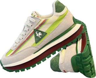 Generic Men lace up Shoes for Outdoor Casual Breathable Comfortable Versatile Thick Soled Lightweight Sports Shoes (Green,6.5)