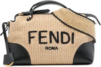 Fendi Pre-owned Fendi Medium Raffia By The Way Satchel 8BL146 AF2X 218 8465