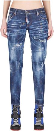 Dsquared2 Jennifer Skinny Jeans - Dames - Skinny Jeans - Blauw - 3XS - Katoen - Jeans
