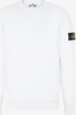 Stone Island Sweatshirt mit Rundhalsausschnitt aus bestickter Baumwolle