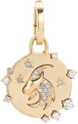 Adina Reyter Zodiac Charm in 14K Yellow Gold-Capricorn at Nordstrom