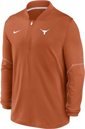 Nike Texas Sideline Nike Mens Dri-FIT College 1/2-Zip Top in Orange | 03BA08D9TXE-UCQ