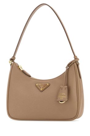 Prada Womens Beige Leather Prada Re-Edition 2005 Shoulder Bag Cammeo 1 Beauty Perfumes
