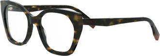 Fendi Way Optical Frame - unisex - Brillen - Bruin - ONE Size - Accessoires