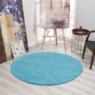 Sanat Hali Hochflor-Teppich »LOCA« rund 30 mm Höhe Wohnzimmer, Langflor, Shaggy, Schlafzimmer