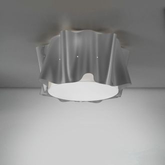 Linea Zero Linea Zero - Plaf&oacute;n 3 Luces Plata Cm. 60x32h
