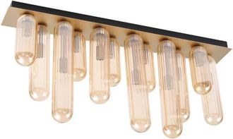 Lucande Ceiling Lightdimmable Freylin made of Glass for Living Room & Dining Room