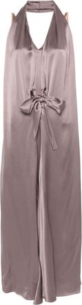 Alysi satin maxi dress - women - Viscose/Acetate - 42 - Pink