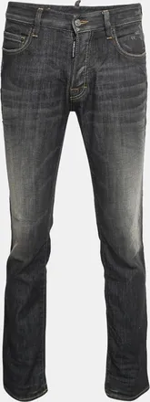 Dsquared2 Charcoal Grey Washed Denim Jeans S Waist
