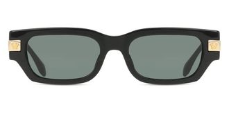 Versace VE4465F Asian Fit GB1/87 Mens Sunglasses Black Size 53