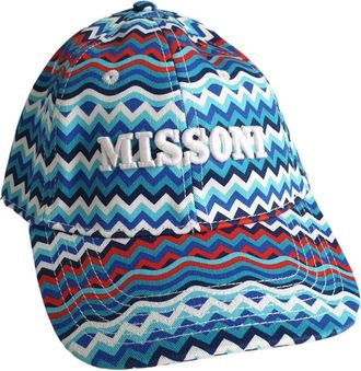 Missoni Multicolor Katoenen Baseball Cap - Dames - Petten - Veelkleurig - ONE Size - Katoen - Accessoires