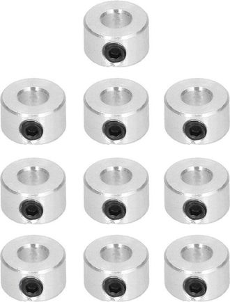 OEM 10 Abrazaderas De Eje De Acero De Alta Resistencia De 6 Mm, Resistentes Al Desgaste Y Con Fijaci&oacute;n Mediante Tornillos Para Robots Inteligentes