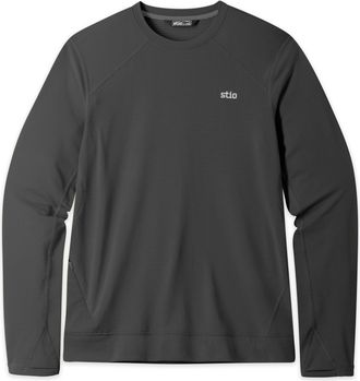 Stio | Mens Trax Power Grid Crew Top, Size Extra Extra Extra Large in Raven