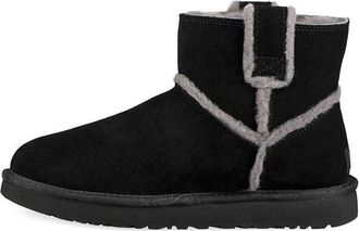 UGG (WMNS) UGG Classic Mini Spill Seam Fleece Lined Black 1100211-BLK