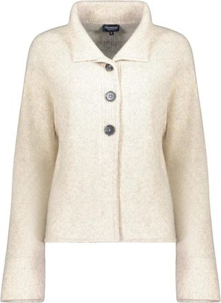 Bloomings A-lijn Vest - Dames - Vesten - Beige - M - Wol - Truien & Vesten