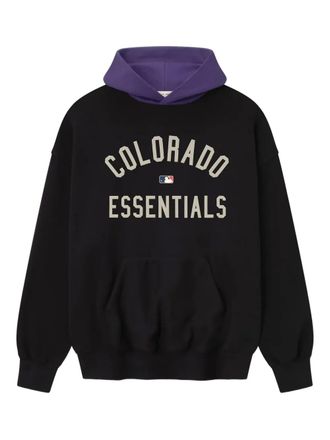 Fear of God x MLB Rockies logo hoodie - Black