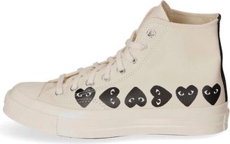 Comme Des Gar&ccedil;ons Hoher Canvas Sneaker - Dames - Sneakers - Beige - 38 EU - Schoenen