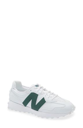New Balance 327 Waterproof Spikeless Golf Shoe in White /Green at Nordstrom, Size 10.5