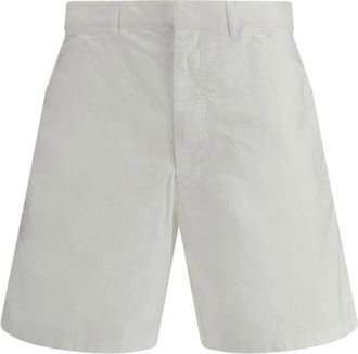 Prada Klassieke katoenen broek - Heren - Korte Broeken - Wit - S - Katoen - Korte Broeken