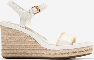 Cole Haan Womens Cloudfeel Asbury Espadrille Wedge Sandals - White Size 10.5