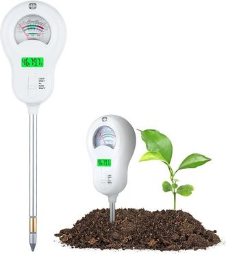 OEM Analizador Digital De Suelos 6 En 1: Mide El Ph Del Suelo, La Humedad, La Fertilidad Del Suelo, La Temperatura, La Luz Solar Y La Humedad Ambiental