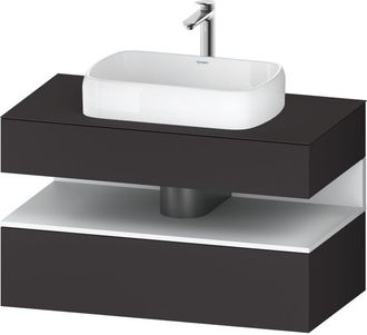 Duravit Duravit - Qatego Consola Mueble Bajo Lavabo, 1 Extra&iacute;ble, 1 Caj&oacute;n