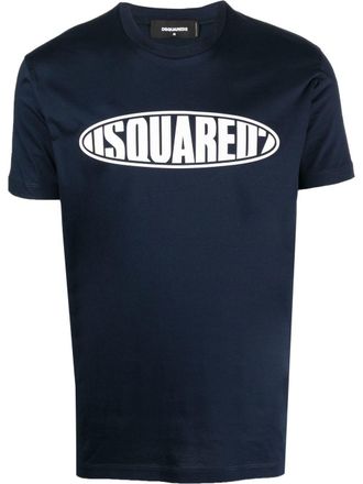 Dsquared2 T-shirt met logoprint - Blauw