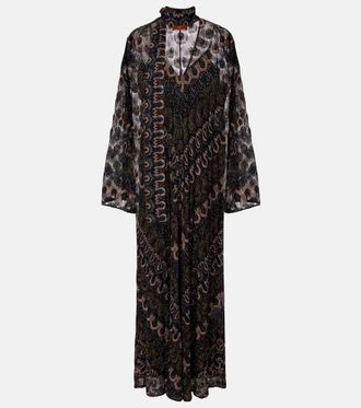 Missoni Chevron lam&eacute; maxi dress
