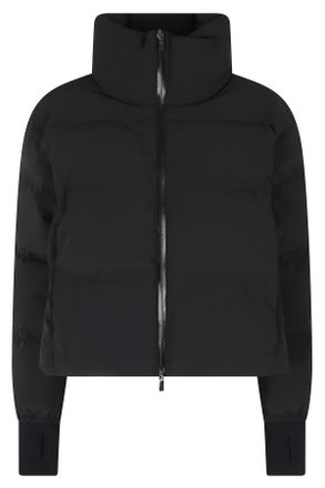 Herno Black High Neck Double-Slider Zip Polyamide Jacket