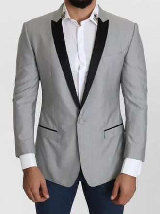 Dolce & Gabbana virgin wool silk single-breasted blazer