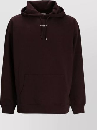 Drôle de Monsieur logo hoodie featuring kangaroo pocket