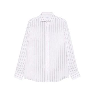 Brunello Cucinelli Brunello Cucinelli, Casual Shirts, male, White, Size: XL Shirt