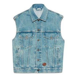Gucci Stone-Bleached Denim Vest Blue Denim 623944-XDA85-4452