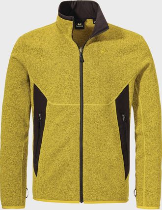 Sch&ouml;ffel Fleecejacke SCH&Ouml;FFEL Hiking CIRC Fleece Jk Style Yew MNS, Herren, Gr. 48, gelb (5455, gelb), Oberstoff: 100% Polyester; Futter: 100% Polyester; Oberst