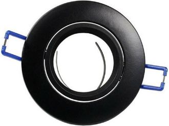 Trade Shop Trade Shop Traesio - Trade Shop - Porta Faretto Da Incasso Tondo Supporto Faretti Portafaretto Controsoffitto P12 - Negro