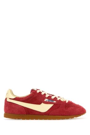 Autry Red Suede Windspin Sneakers